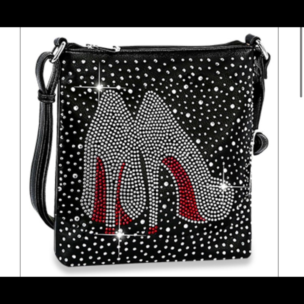 High Fashion “Red Bottom” Heels Crossbody Sling